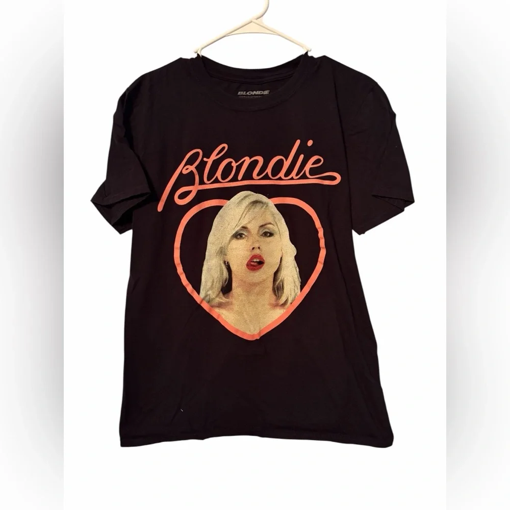 Blondie Womens Heart Face Cotton Boyfriend T-Shirt Size Small - Picture 3 of 5